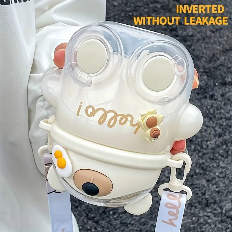 Cute Portable Water Bottle with Straw for Events