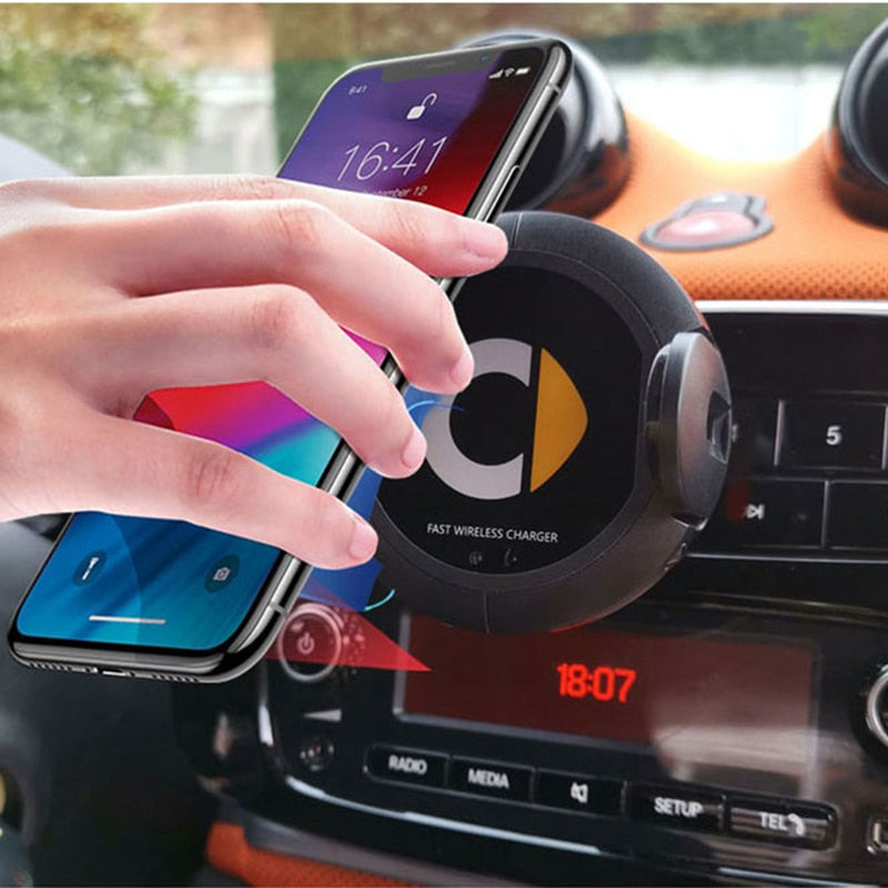 Smart Wireless Car Charger with Phone Holder (Model 453/451)