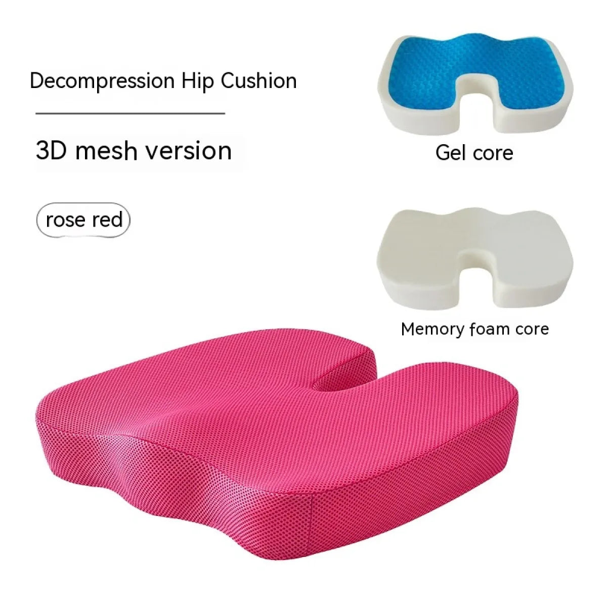 Memory Foam Orthopedic Seat Cushion