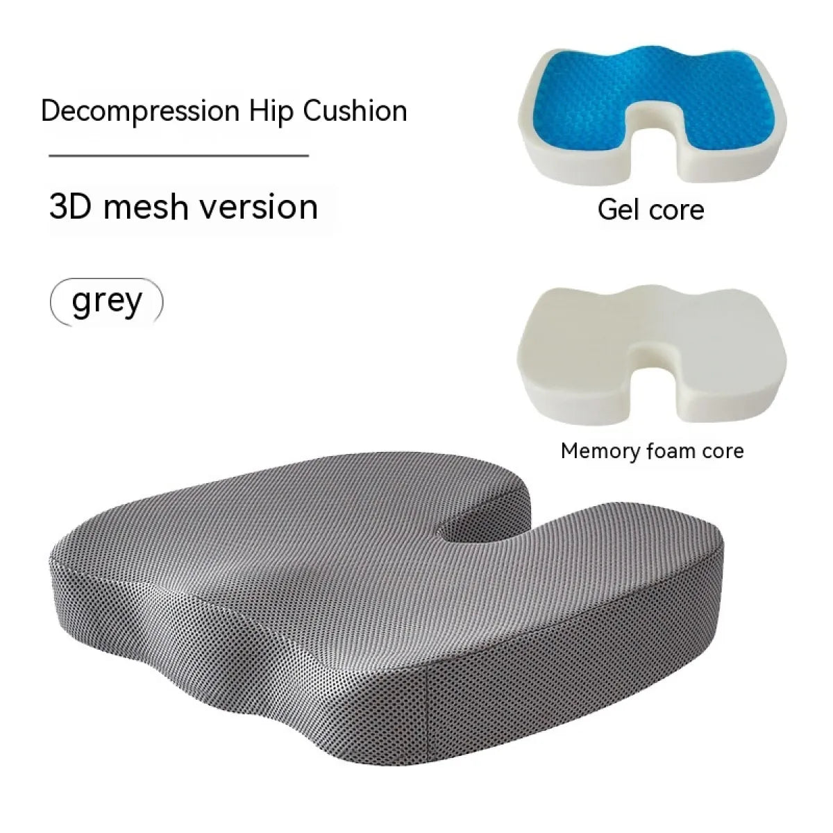 Memory Foam Orthopedic Seat Cushion