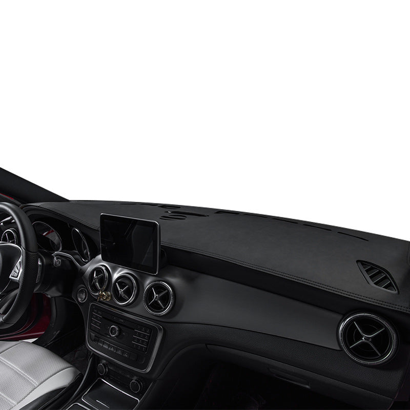 Car Dashboard Sunshade Pad - Leather Interior Accessory