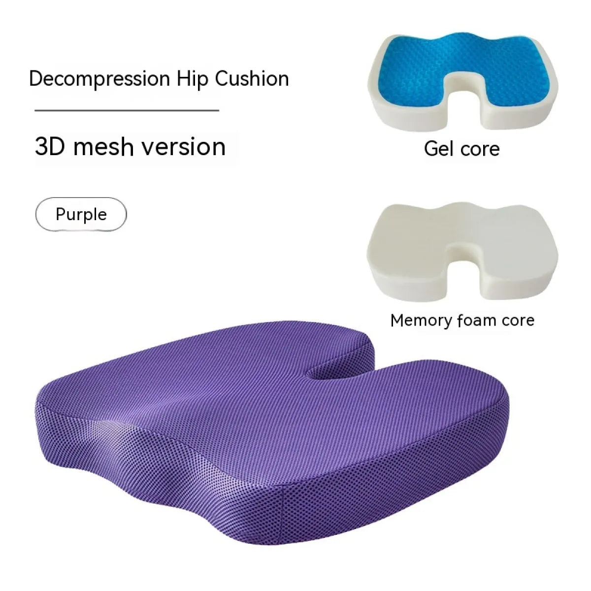 Memory Foam Orthopedic Seat Cushion
