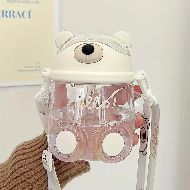 Cute Portable Water Bottle with Straw for Events